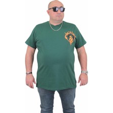 Moc Grande Mocgrande Erkek Büyük Beden Sıfır Yaka T-Shirt Cobra 24127 Neftı