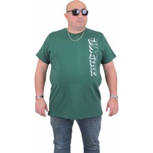 Moc Grande Mocgrande Erkek Büyük Beden Sıfır Yaka T-Shirt Imagine 24126 Neftı