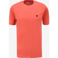 Wrangler Bisiklet Yaka Turuncu Erkek T-Shirt W7NM20387733L Bisiklet Yaka T-Shirt