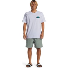 QUIKSILVER Stay Peaceful Moe AQYZT09541-10 ERKEK Beyaz Tişört