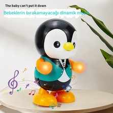 Janjon Star Elektrikli Sallanan Küçük Penguen Bebek Renkli Işıklar Müzik Karikatür Sevimli Dans Çocuk Oyuncak (Yurt Dışından)