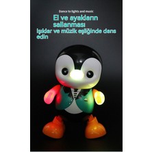 Janjon Star Elektrikli Sallanan Küçük Penguen Bebek Renkli Işıklar Müzik Karikatür Sevimli Dans Çocuk Oyuncak (Yurt Dışından)