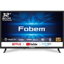 Fobem ML32ES2000 32" 82 Ekran Android 13 Smart LED Tv - Dahili Uydu Alıcılı - Hd Ready