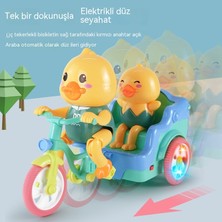Janjon Star Ilginç Ses ve Işık Şekline Sahip Çocukların Elektrikli Sarı Ördek Üç Tekerlekli Bisiklet Oyuncağı (Yurt Dışından)