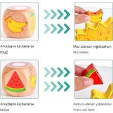 Janjon Star Çocuk Kirpi Meyve Dengesi Yapı Taşları Karikatür Istifleme Kulesi Jenga Büyük Parçacık Meyve Bilişsel Boncuk Eğitici Oyuncak (Yurt Dışından)