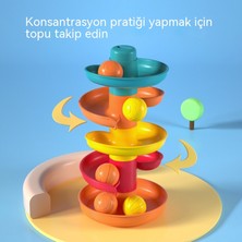 Janjon Star Bebek Atış Pisti Dönüm Ornitorenk Jenga Yuvarlanan Top Slayt Çocuk Aydınlanma Eğitici Oyuncak 5 Kat 4 Top (Yurt Dışından)