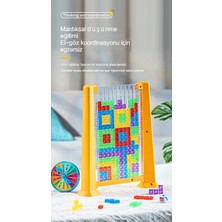 Janjon Star Tetris Yapı Taşları 3D Üç Boyutlu Bulmaca Ebeveyn-Çocuk Interaktif Masa Üstü Oyunu Çocuk Erken Eğitim Eğitici Oyuncaklar (Yurt Dışından)