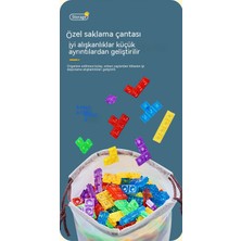 Janjon Star Tetris Yapı Taşları 3D Üç Boyutlu Bulmaca Ebeveyn-Çocuk Interaktif Masa Üstü Oyunu Çocuk Erken Eğitim Eğitici Oyuncaklar (Yurt Dışından)