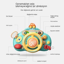 Janjon Star Çocuk Simülasyon Direksiyon Simülasyon Sürüş Oyuncak Velcro Kolye Hafif Müzik Çok Fonksiyonlu Direksiyon Oyuncak (Yurt Dışından)