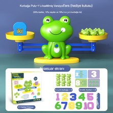 Janjon Star Dijital Kurbağa Denge Ölçeği Oyuncak Çocuk Matematik Aritmetik Öğretim Yardımcıları Montessori Erken Eğitim Eğitici Oyuncaklar 19 Kurbağa 10 Sayılar 30 Kartlar (Yurt Dışından)