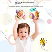 Janjon Star Bebek Meşgul Eller Kapma Topu Bebek Kavrama Eğitmen Entelektüel Gelişim Çok Fonksiyonlu Altı Yüzlü Bebek Eğitici Oyuncak (Yurt Dışından)