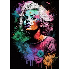 Tablomega Ahşap Mdf Puzzle Yapboz Pastel Renkli Marilyn Monroe 500 Parça 50*70 cm