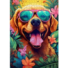 Ekart Ahşap Mdf Puzzle Yapboz Sevimli Köpek 500 Parça 50*70 cm