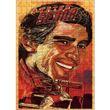 Ekart Tablomega Ahşap Mdf Puzzle Yapboz Ayrton Senna 255 Parça 35*50 cm