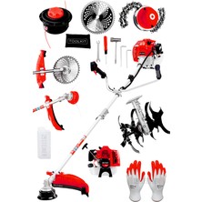 Steiner Alman 16 Hp Tam Profesyonel Yan Tipi Benzinli Tırpan Ot Çalı Çim Biçme Makinesi + Çapa Aparatı