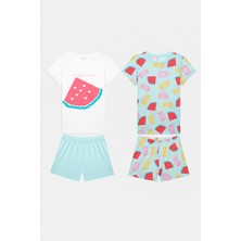 Penti Kız Çocuk Watermelon Çok Renkli 2li Pijama Takımı