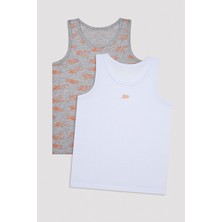 Penti Technology Museum Çok Renkli 2li Atlet %100 Pamuk Erkek Çocuk İçin Rahat ve Nefes Alabilir