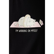 Penti Myself Siyah Pantolon Pijama Takımı
