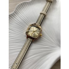 Quartz Retro Minimal Ince Deri Kordon Kadın Kol Saati