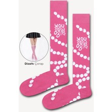 Bidigago You Glow Girl Pembe Dizaltı Çorap