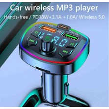 Kensa Araç Bluetooth Fm Transmitter Mp3 ve Şarj