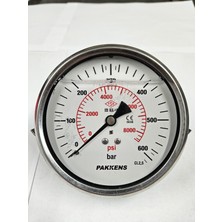 Pakkens Çap 100 Pano Tip Gliserinli Manometre - Pakkens