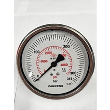 Pakkens Çap 100 Pano Tip 315 Bar Gliserinli Manometre