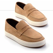 Kum Nubuk  Deri Erkek Casual Ayakkabı E01380110801