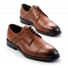 Taba Antik  Deri Erkek Klasik Ayakkabı E01755440141