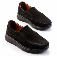 Siyah Nubuk  Deri Erkek Casual Ayakkabı E01733032801