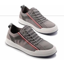 Bambi Gri Triko   Erkek Sneaker E01185510782