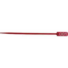 Senkron Seals 100 Adet Kırmızı Et Belirleme (Karkas) Kelepçesi 36CM