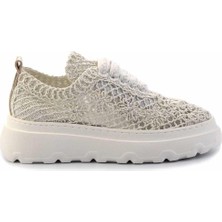 Bambi Lame Örgü   Kadın Sneaker K01459301816