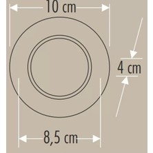 Cata 5 Adet Cata Ct 5258 Siyah Kasa Zepra LED Spot 6W 3 Renkli