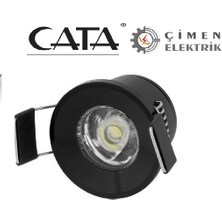 Cata Ct 5270 Cata 1,5W Yıldız Spot Power Ledli Siyah Kasa Beyaz Işık 6400K