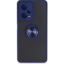 Newface Xiaomi Poco X5 5g Kılıf Montreal Yüzüklü Silikon Kapak - Lacivert 327107