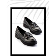 Bambi Siyah   Kadın Loafer Ayakkabı K01257067509