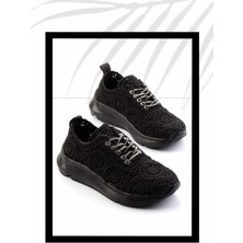 Bambi Siyah Örgü   Kadın Casual Ayakkabı K01792015316