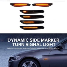 Rhythmic Adet LED Dinamik Dönüş Sinyal Işığı Yan Işaretleyici Sıralı Flaşör Lambası Bmw E46 E36 E60 E61 E90 E91 E92 E93 X1 E84 (Yurt Dışından)