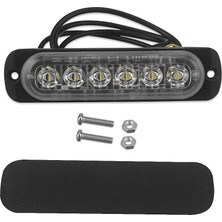 Rhythmic 12V 24V 6led Işık Flaş Acil Araç Araç Uyarı Strobe Yanıp Sönen Mavi (Yurt Dışından)