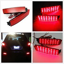 Rhythmic Kırmızı Lens Arka Tampon Reflektör Lamba LED Kuyruk Fren Lambası Nissan Juke Murano Quest Sentra Infiniti FX35 265605C000 (Yurt Dışından)