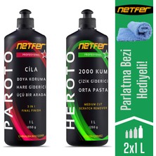 Netfer 2'li Orta Pasta Cila Set - 2x1 L