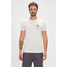 Bad Bear Jasper Beyaz Baskılı Erkek Tişört