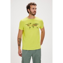 Bad Bear Globe Yeşil Baskılı Erkek Tişört