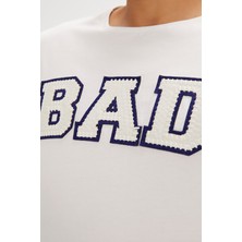 Bad Bear Felt Erkek Beyaz T-Shirt 24.01.07.036-C04