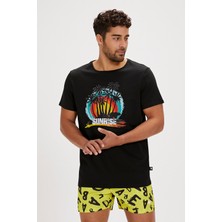 Bad Bear Ricardo Siyah Baskılı Erkek Tişört