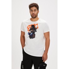Bad Bear Epic Bear Beyaz Baskılı Erkek Tişört