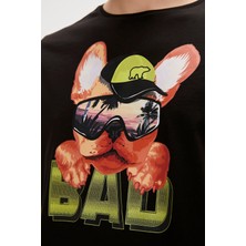 Bad Bear Spark Siyah Baskılı Erkek Tişört