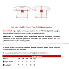 Ekis Büyük Beden Sıfır Yaka Erkek T-Shirt