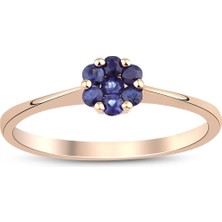 İryum Safir Tasarım Yüzük